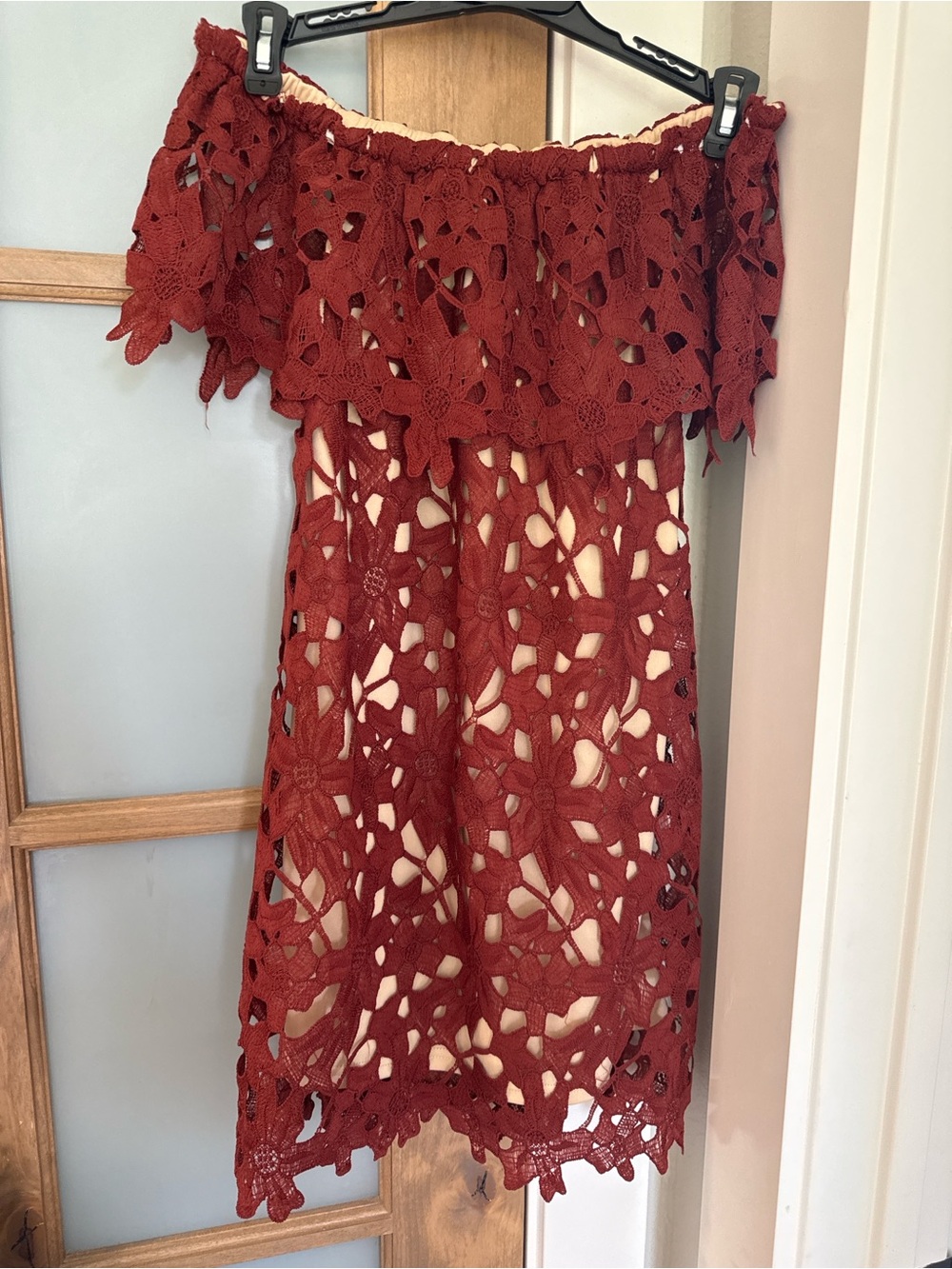 🤎 Alessa Rust Lace Dress 🤎